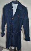 1 x Steilmann Kirsten Womens Knee-Length Blue Coat - CL210 - Ref SC2057 - Location: Altrincham WA14