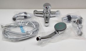1 x Deck Mounted Bath Shower Mixer (Inc Shower Kit) – Used Commercial Sample In Good Condition - Mod