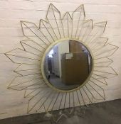 1 x Atkin and Thyme Sunburst Mirror - New/Boxed - CL185 - Ref: DSYATSM - Location: Stoke-on-Trent
