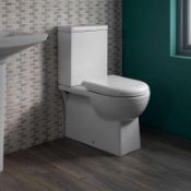 1 x Brent Close Coupled WC Toilet Pan With Cistern, Cistern Fittings and Toilet Seat - Unused