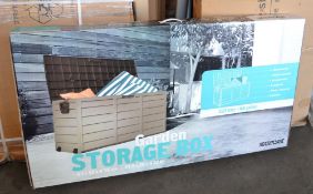 10 x 60 Gallon/227 Litre Garden Storage Box - New & Boxed - 114x52x56cm - Ref: DRT0GSB - CL185 -