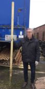 12 x Grange Tree Poles - Dimensions: 2.4m High x 60mm Diameter - New / Unused Stock - Supplied As