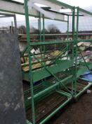 1 x Metal Outdoor Retail Display Cage In Green - Dimensions: H210 x W120 x D100cm - Supplied As