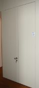 2 x Fire Resistant Internal Doors With Lock, Handles and Hinges - Includes Keys - Ref 41 - Each Door