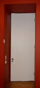 1 x Fire Resistant Internal Door - Fitted With Stylish Chrome Door Knobs, Triple Hinges and Lock -