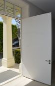 1 x External Main Entrance Front Door With Reinforced Locks - Four Hinges and Handles - Includes