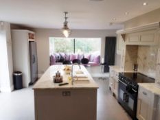 1 x High End Bespoke Fitted Kitchen With Centre Island and Appliances Including Rangemaster