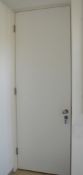 1 x Fire Resistant Internal Door - Fitted With Stylish Chrome Door Knobs, Triple Hinges and Lock -