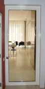 1 x Internal Glazed Door With Frame, Handles and Hinges - Ref 68 - CL230 - Location: London NW8 - NO