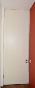 1 x Fire Resistant Internal Door - Fitted With Stylish Chrome Door Knobs, Triple Hinges and