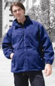 3 x Fleece Jacket - Navy - Large - CL185 - Ref: DV/OC153/NVY/L/P33 - New Stock - Location: Stoke-on-