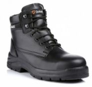 1 x Pair Of Goliath DERBY Safety Boots With Steel Toe Caps & Midsole - S3 Safety Rated -