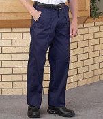 1 x Davern Sewn-In Seam Trousers - Navy - Size Regular 39.5 - CL185 - Ref: DV/TR10/NVY/39.5R/P5 - Ne