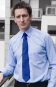 6 x Long Sleeved Easy-Care Classic Shirt - Pale Blue - Size 19 - CL185 - Ref: DV/SH12/PBL/19/P47 -