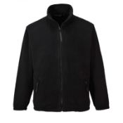 14 x Portwest Argyll Fleece - Black - Size 4XL - CL185 - Ref: PW/F400/BLK/4XL/P35 - New Stock - Loca
