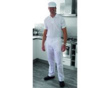 3 x Mens Food Trousers 28.5/72cm - CL185 - Ref: DV/TR128/WHT/28.5/P46 - New Stock - Location: