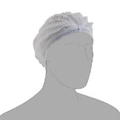 39 x Packs of Mob Caps - White - Double Elastic - CL185 - Ref: PA/MOB/WHT/P19 - New Stock -