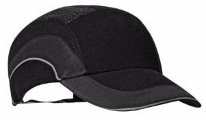 8 x JSP Hard Cap A1+ Short Peak 5cm Black/Black - CL185 - Ref: JS/ABS000/BLKB/P46 - New Stock - Loca