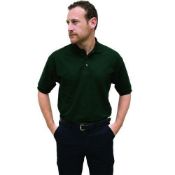 2 x Pique Polo Shirt Bottle Green - Small - CL185 - Ref: DV/HL209/BGRN/S/P26 - New Stock - Location: