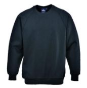 1 x Portwest Roma Sweatshirt - Black - Large - CL185 - Ref: PW/B300/BLK/L/P46 - New Stock - Location