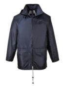 2 x Classic Rain Jacket - Navy - Size S - CL185 - Ref: PW/S440/NVY/S/P34 - New Stock - Location: Sto