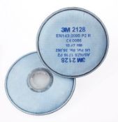 10 x Packs of 3M 2128 P2 Particulate Filters (20 Per Pack) - CL185 - Ref: 56148/P29 - New Stock -