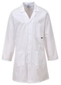23 x Portwest Standard Lab Coat - White - Size:Medium - CL185 - Ref: PW/C852/WHT/M/P33 - New Stock -