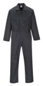 1 x Portwest Liverpool Zip Coverall - Black - Size 2XL Tall - CL185 - Ref: PW/C813/- Black - Size/2X
