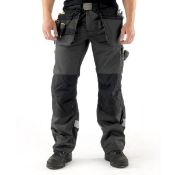 3 x Scruffs Trade Trousers - Graphite/Black - Size 32L - CL185 - Ref: SC/TTROUS/GRY/32L/P47 - New
