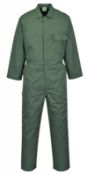 1 x Portwest Standard Coverall - Bottle Green - Size 3XL - CL185 - Ref: PW/C802/GRN/3XLR/P27 - New