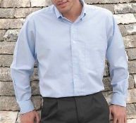 1 x Oxford Short Sleeve Shirt - Blue Size 23 - CL185 - Ref: DV/JC7021/BLU/23/P12 - New Stock - Locat