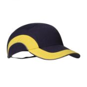 17 x JSP Hard Cap A1+ Short Peak 5cm Royal Blue/Yellow - CL185 - Ref: JS/ABS000/RYLY/P20 - New Stock