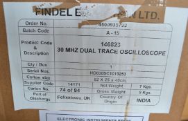 1 x PH Oscilloscope 30MHz Dual Trace - Science/Educational - CL185 - Ref: DSY0270 - Location: Stoke-