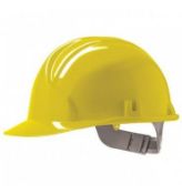 50 x JSP Helmet Mk3 Comfort Plus/Slip Ratchet - Yellow - CL185 - Ref: JS/AHC110/YEL/P22 - New Stock