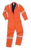 1 x Arctic Firemaster Pyrovatex Coverall - Orange - Size 40 - CL185 - Ref: PF/AFPRO/OR/40/P9 - New S