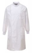 14 x Portwest Howie Style Lab Coat - Texpel Finish - White 245G Size XXL - CL185 - Ref: PW/C865/WHT/