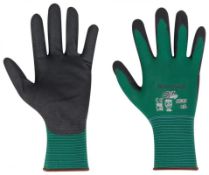 114 x Pairs of North Oil Grip Nf35 Palm Coated Gloves Size 7 - CL185 - Ref: NO/NF35/7/P43 - New Stoc
