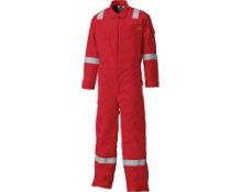 1 x Arctic Firemaster Pyrovatex Coveralls - Red - Size 46 - CL185 - Ref: PF/AFPRO/R/46/P9 - New
