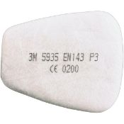17 x Boxes of 3M 5935 P3 Particulate Filters (Box Contains 10) - CL185 - Ref: 52543/P30 - New