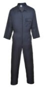7 x Portwest Nylon Zip Coverall - Navy - Size XL Reg - CL185 - Ref: PW/C803/NVY/XLR/P38 - New Stock