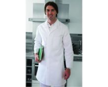 2 x Mens Food Coat - Size Small 34-36 - CL185 - Ref: DV/WC53/WHT/S/P21 - New Stock - Location: