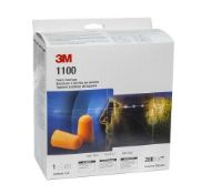 1 x Box of 200 x 3M 1100 Foam Earplugs (7081) - CL185 - Ref: 58073/P29 - New Stock - Location: Stoke