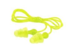 1 x Box of 3M Peltor Tri-Flange Vinyl Corded Earplugs (100 Pairs per Box) - CL185 - Ref: 56328/