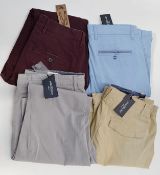 4 x Assorted Pairs Of PRE END Branded Mens Cotton Trousers - New Stock With Tags - Recent Retail