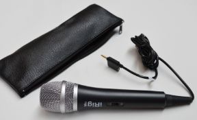 1 x iRig Handheld Microphone For Smartphones - iPhone, iPad, Tablets, Android - With Carry Case -