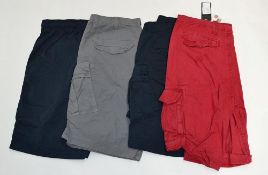 4 x Assorted Pairs Of PRE END Branded Mens Cotton Shorts - New Stock With Tags - Recent Retail