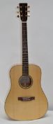 1 x Antonio Pinto Carvalho Acoust Folk Guitar - CL010 - Model APC WG300 KOA - Made in Portugal -