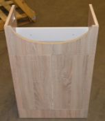 1 x Oak 520mm Bathroom Vanity Cabinet - Sink Basin Not Included - CL190 - Ref GIL011 - Unused