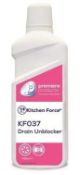 48 x Kitchen Force 750ml Drain Unblocker - Premiere Products - Powerful Alkaline Drain Cleaner -