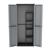 1 x Terry Jline 368 Garden Storage Cabinet - Two Door Tall Cabinet With Shelves - Ideal For